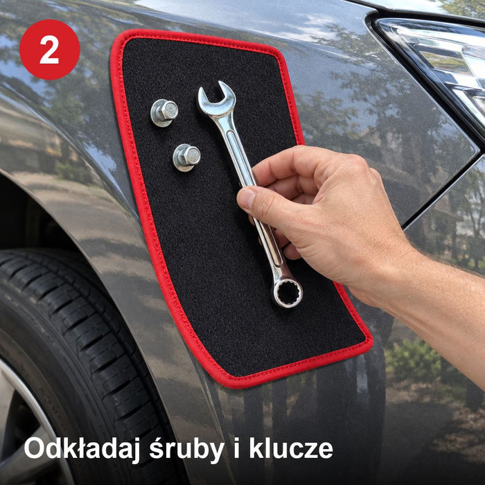Krok 2: odkładaj śruby i klucze